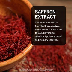 NatureWise Turmeric Saffron Supplement with Cinnamon & 60 Count (Pack of 1)