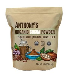 Organic Raw Non-Alkalized Cocoa/Cacao Powder Anthony’s Gluten Free Vegan 5 lb