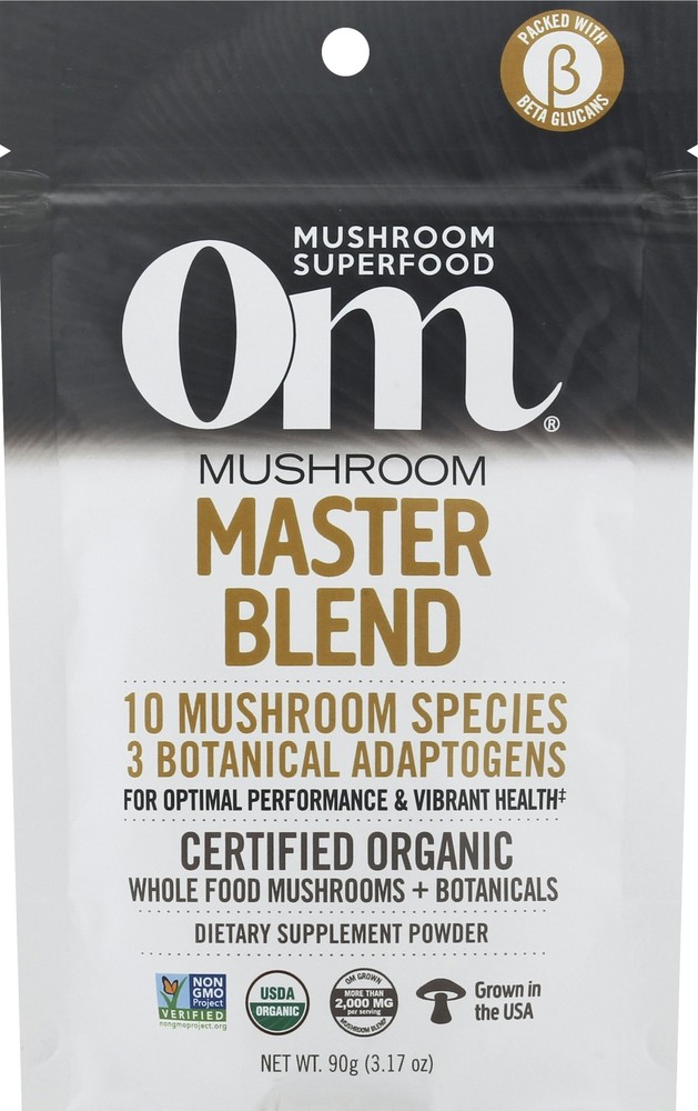 Om Mushrooms Mushroom Master Blend Organic 3.2 Oz (Pack of 3)
