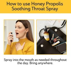 Mickelberry Gardens Raw Honey Propolis Soothing Throat Spray, 2 fl oz