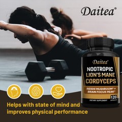 NOOTROPIC LION’S MANE CORDYCEPS extract Capsules-Healthy Brain&memory Supplement