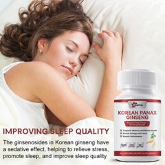 180 Korean Red Panax Ginseng Capsule 1600mg Extra High Strength Ginsenoside Cap