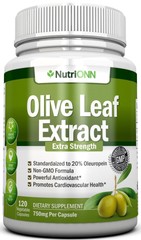 Olive Leaf Extract – 750 Mg – 120 Capsules – Extra Strength – 20% Oleuropein