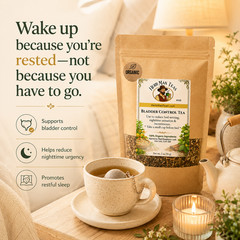 BLADDER CONTROL TEA – Stop urinating at night! Drink before bed & sleep better.