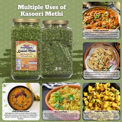 Rani Fenugreek Leaves Dried (Kasoori Methi) 17.5oz (1.1lbs) 500g PET Jar
