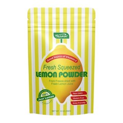 Fresh Lemon Powder 10 Oz Gluten Free Non-GMO Freeze Dried Lemon Juice