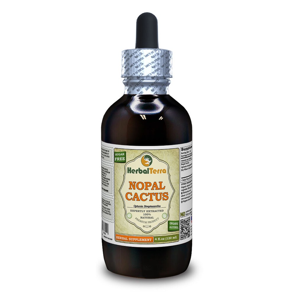 Nopal Cactus (Optunia Streptacantha) Tincture Dried Whole Cactus Liquid Extract