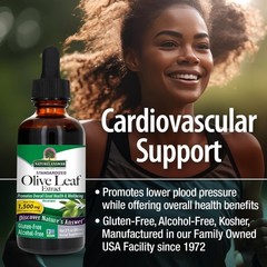 Nature’s Answer Olive Leaf Extract – Non-GMO, Alcohol-Free, 2 Ounce for Wellness