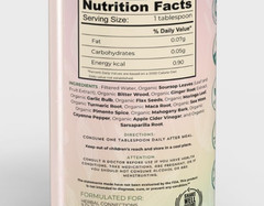 Organic Soursop Bitters with Moringa, Sea Moss, and 10+ Herbs – 64 Servings 32oz