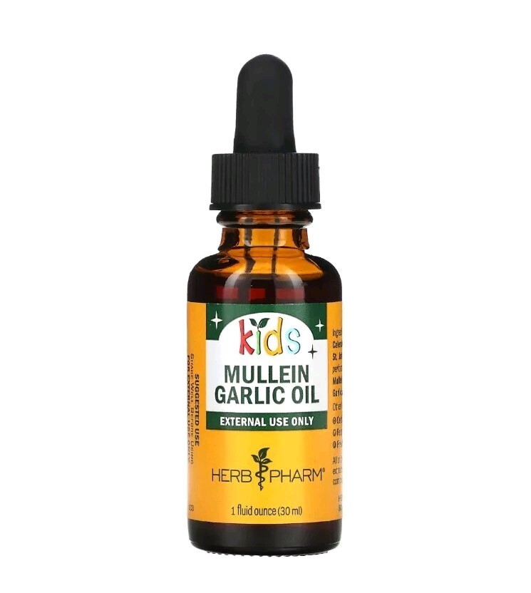 Kids Mullein Garlic Oil, 1 fl oz (30 ml)