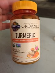 Garden of Life Organics Turmeric Vegan Gummy Drops, 120 Count – 09/2026 – NEW