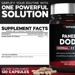 Paneer Doda Extract 120 Capsules
