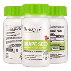 Grape Seed Extract Capsules 120:1 High Strength Antioxidant 95% OPC Polyphenols