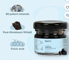 Marks By CHG Pure Himalayan Shilajit Resin Fulvic Acid & 80 Potent Minerals