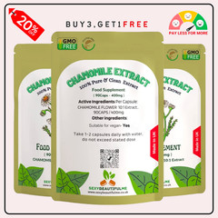Chamomile Extract Capsules 4000mg(30% Apigenin)-Sleep Aid, Digestive health