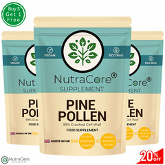 Pine Pollen Capsule, 8000mg-(99% Cracked Cell)-Testosterone & Sleep Aid-180Caps