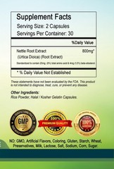 Stinging Nettle Root 800mg Serving Standardized Extract Urtica Dioica Capsules