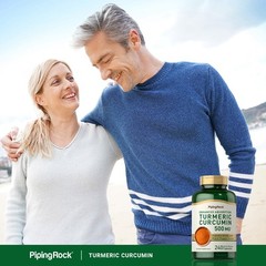 Turmeric Curcumin with Black Pepper | 500mg | 240 Capsules | by Piping Rock