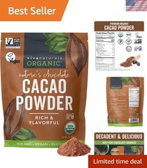 1 lb Organic Unsweetened Cacao Powder – Dark Chocolate for Health Lovers