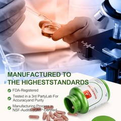 Nattokinase 6,000 FU Per Serving of Enzyme, Whole Bottle 180,000 FU, 2 Bottles