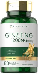 Carlyle Ginseng Extract Supplement | 120 Capsules | 120 Count (Pack of 1)