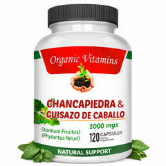 Chanca Piedra 1000mg with Horsetail Extract 120 Caps | Phyllanthus Guisazo Detox