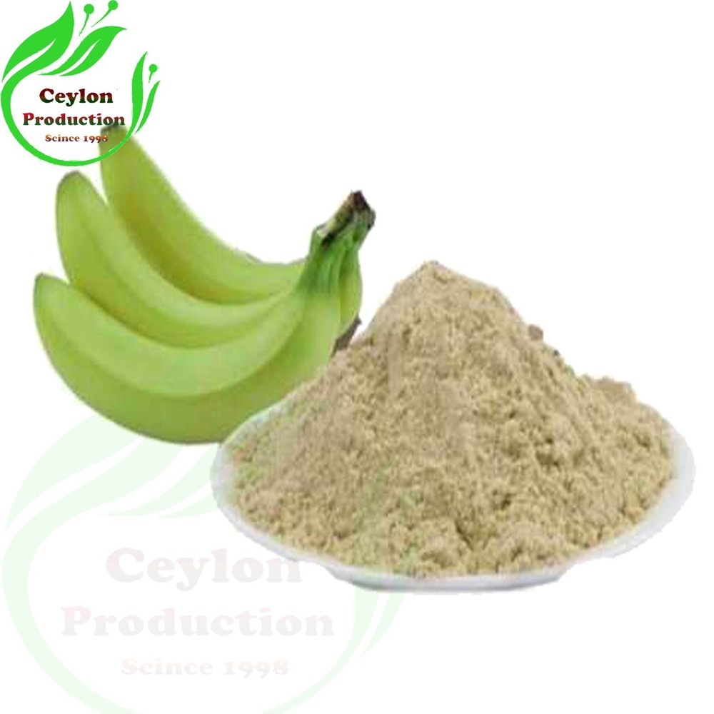 Green Banana fruit ground powder Dried Organic Musa acuminata Plantain Cavendish