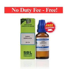 SBL Sabal Serrulata Dilution 30 CH 30ml Free Delivery 5 to 7 days