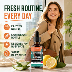 L-Glutathione + Aloe Vera Liquid Drops, 1200 mg L-Glutathione