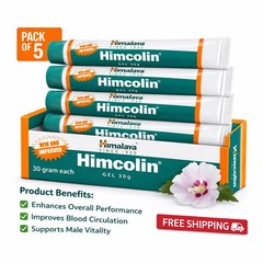 Himalaya Himcolin Gel 30g x5 Herbal Men Wellness External Use Only free shipping