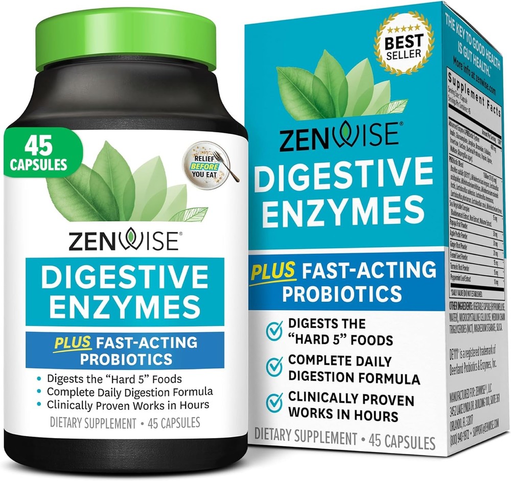Zenwise Health Digestive Enzymes for Gut Health & Bloating Relief – Multi