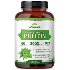 Mullein Leaf Capsules 3000mg | Verbascum Thapsus 10:1 Extract | 60 Count Non-GMO