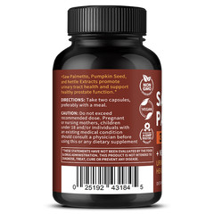 120 Pill Saw Palmeto 3X Formula Promotes Urinary Tract Maintain Hair Health