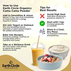 Organic Camu Camu Powder 3oz Non-GMO Freeze Dried Superfood Vitamin C Boost