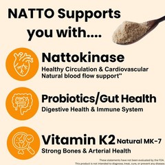 Matcharl Japanese Natto Powder, Freeze-Dried 50g 1.76 Ounce (Pack of 1)