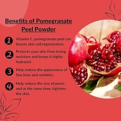 Organic Pomegranate Peel Extract Powder Original Indian Herb Fresh Stock Natural