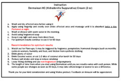 Dermalean HC-Hidradenitis Suppurativa Skin HS Cream Apocrine Gland Remedy (2 Oz)