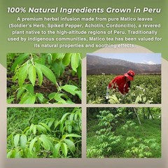 Matico Loose Leaf Tea Soldier’s Herb – All Natural Matico Herb Leaves from Peru