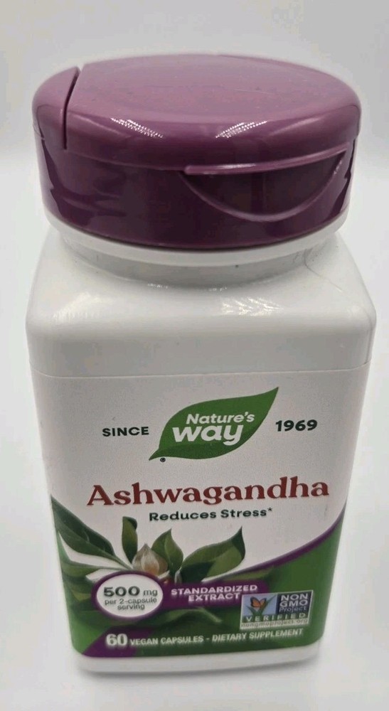 Nature’s Way Ashwagandha 60 Vegan Caps | 500mg | EXP 05/2028 Stress Support