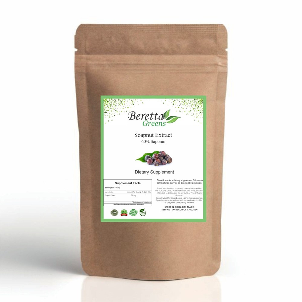Soapnut Extract Powder (60% Saponin) Sapindus Premium Quality Free-Fast Shipping