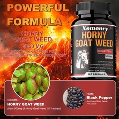 Horny Goat Weed Capsules – Men’s Health,Testosterone Booster, Energy & Endurance