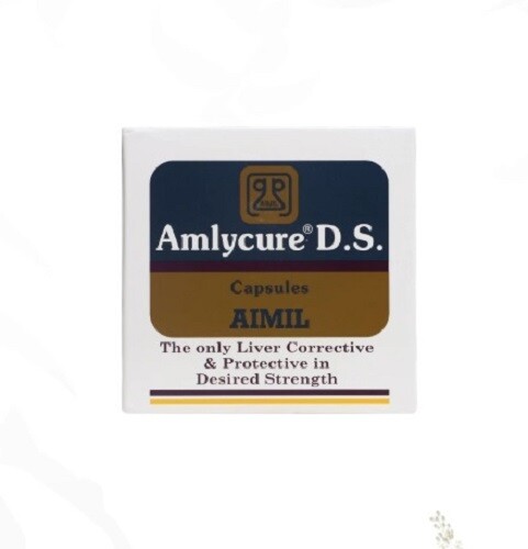 Aimil AMLYCURE DS Herbal Capsules, Herbal Ayurvedic Liver Wellness