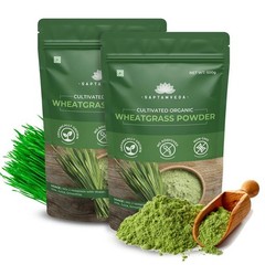 Saptamveda Wheatgrass Powder 500gm Each Set Of 2 U001