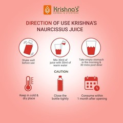 KRISHNA’S HERBAL & AYURVEDA Naurcissus Juice 1000 Ml – Free shiping