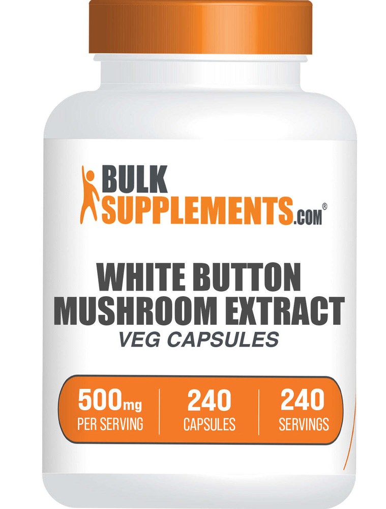 White Button Mushroom Extract 240 Capsules – 500mg Per Serving