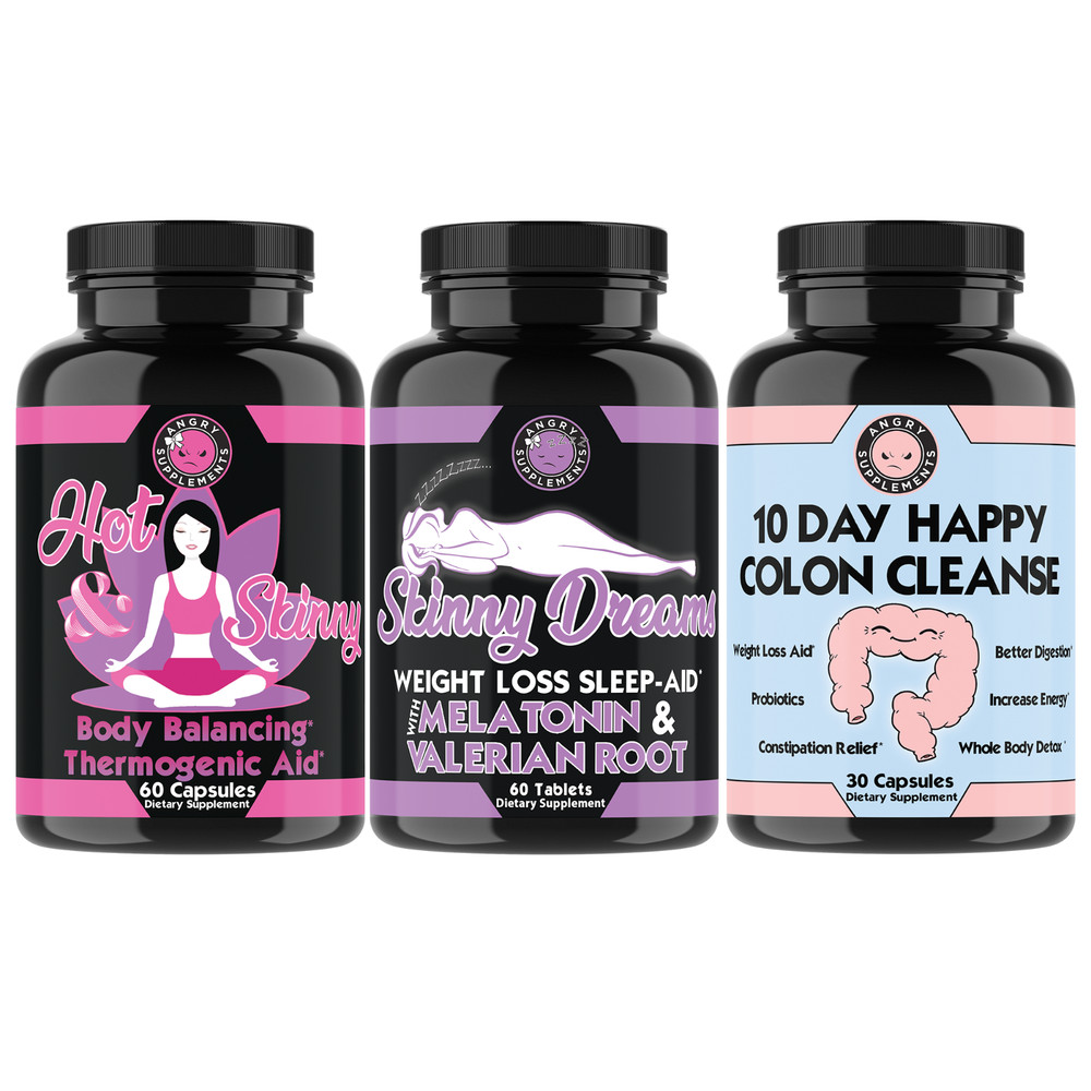 Women’s Weight Loss: Hot & Skinny, Skinny Dreams, 10 Day Happy Colon Cleanse 3PK