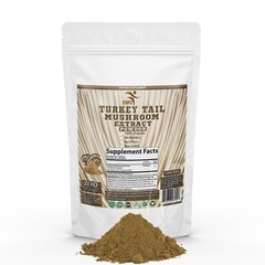 Turkey Tail Mushroom Extract Powder 100G 50% Polysaccharides Organic Non GMO