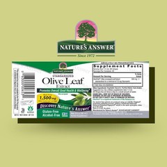 Nature’s Answer Olive Leaf Extract – Non-GMO, Alcohol-Free, 2 Ounce for Wellness