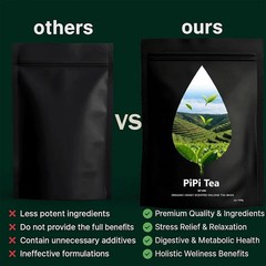 PiPi Tea Organic Oolong Bags – Whole Leaf, 20 (4g Each) 20