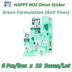 Happy Noz Sticker Virus Protection Organic Onion Oil Mint Relief Stuffy Nose